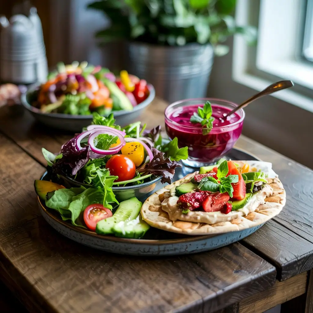 A colorful variety of healthy lunch meals featuring fresh vegetables, grains, and lean proteins.