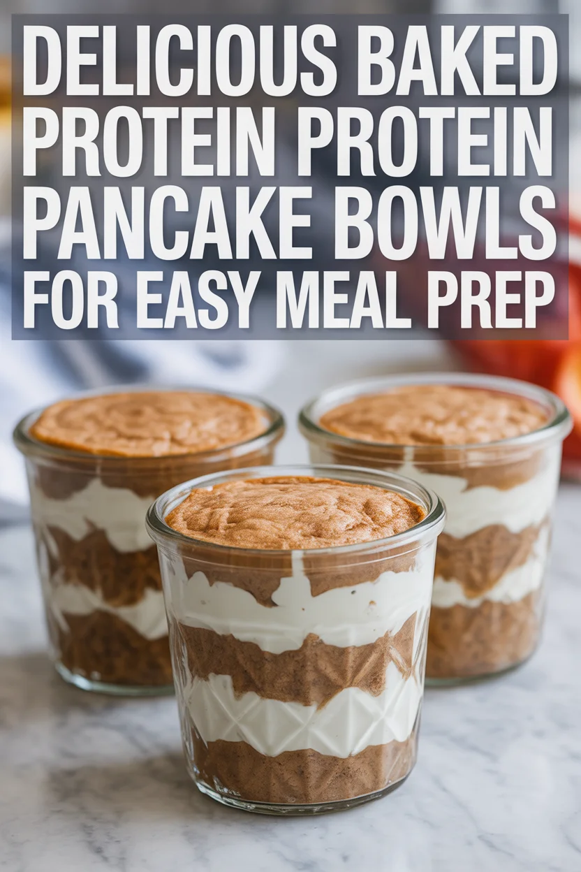 Baked Protein Pancake Bowls